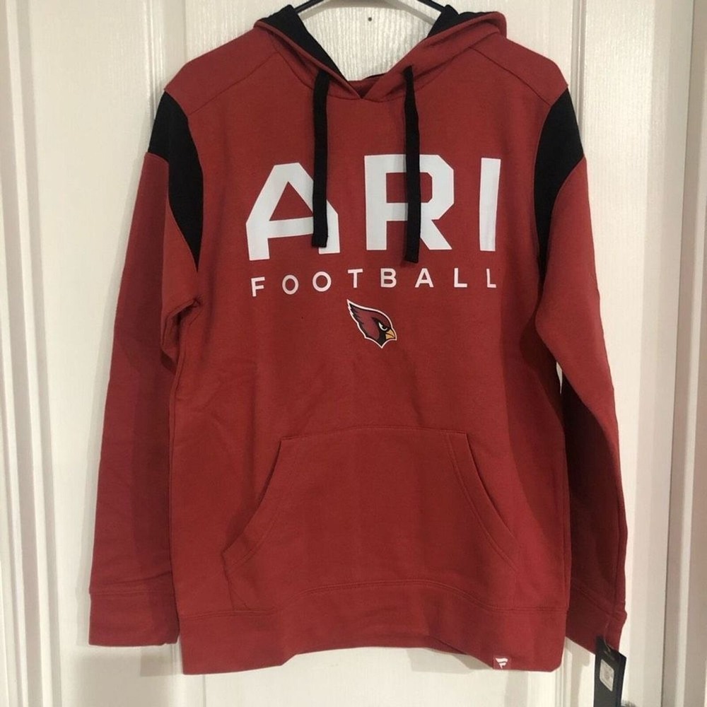 Fanatics Arizona Cardinals NFL Football Hoodie Mens Size Medium Red Black NWT